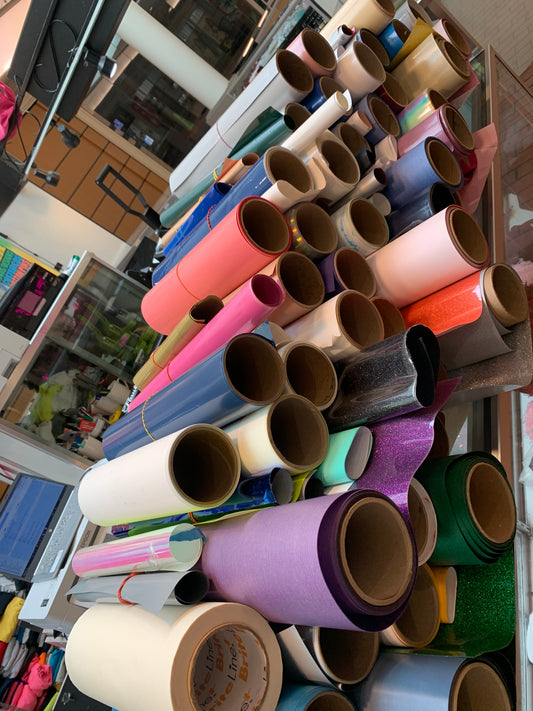 HEAT TRANSFER VINYL ( 12 INCH - ONE FOOT )