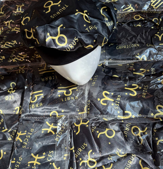 ZODIAC BONNETS ( Yellow & Black )